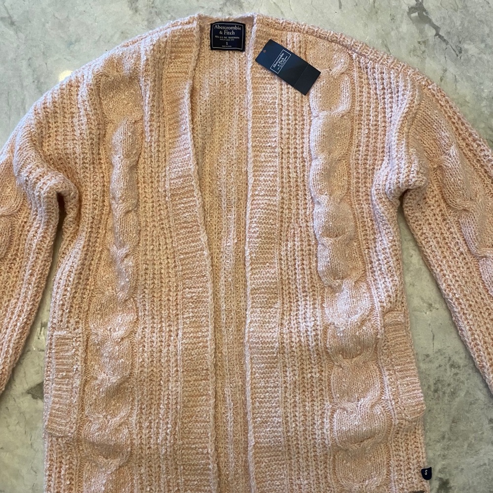 Abercrombie Small Pink Cardigan! NWT!